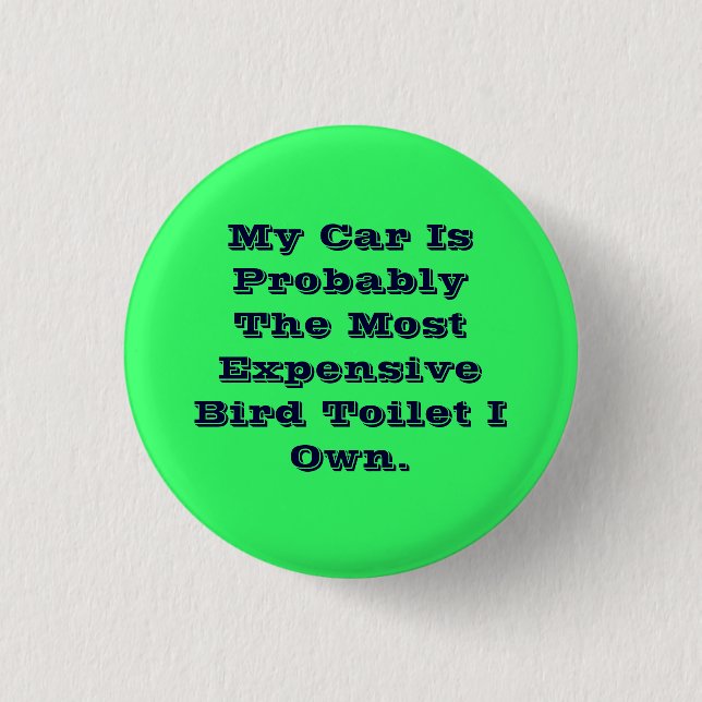 Bóton Redondo 2.54cm Botão do toalete do pássaro (Frente)