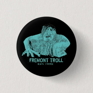 Bóton Redondo 2.54cm Botão do Troll Seattle Fremont