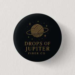 Bóton Redondo 2.54cm Botão Drops of Jupiter