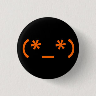 Bóton Redondo 2.54cm Botão Emoticon