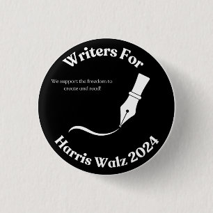 Bóton Redondo 2.54cm Botão Escritores para Harris Walz