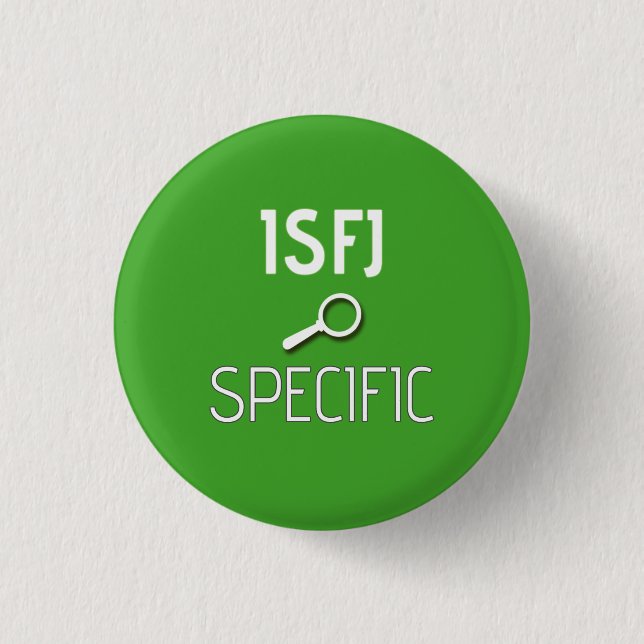 Bóton Redondo 2.54cm Botão "específico" de ISFJ (Frente)
