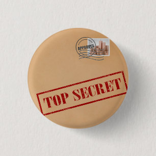 Bóton Redondo 2.54cm Botão extremamente secreto do envelope