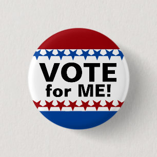 Bóton Redondo 2.54cm Botão feito sob encomenda da campanha do voto