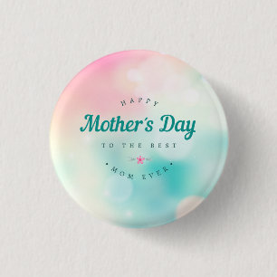 Bóton Redondo 2.54cm Botão feliz do Pin do dia das mães   da melhor