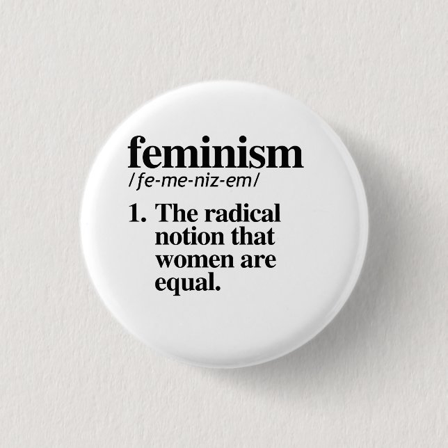 Bóton Redondo 2.54cm Botão Feminismo (Frente)