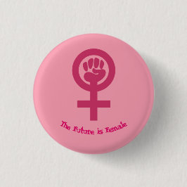 Bóton Redondo 2.54cm Botão feminista