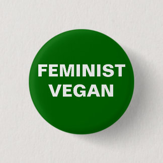 Bóton Redondo 2.54cm Botão feminista do Vegan
