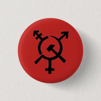 Bóton Redondo 2.54cm Botão feminista estranho do comunismo do