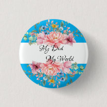 Botão floral de melhor Pai cotado