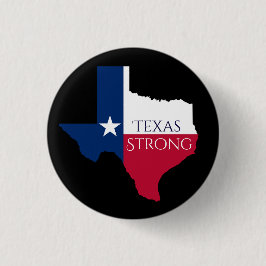 Bóton Redondo 2.54cm Botão forte da bandeira do estado de Harvey Texas
