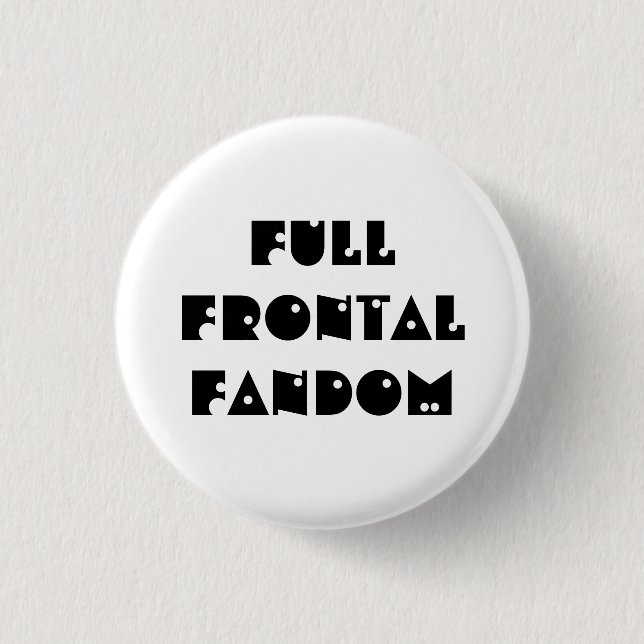 Bóton Redondo 2.54cm Botão frontal completo do Fandom (Frente)
