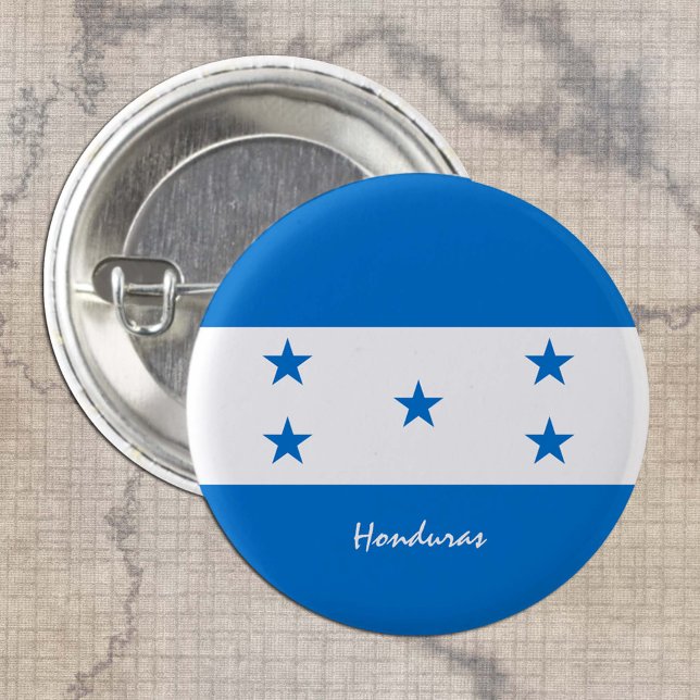 Bóton Redondo 2.54cm Botão Honduras, moda Patriótica de Sinalizador Hon (Criador carregado)