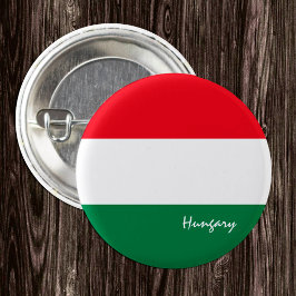 Bóton Redondo 2.54cm Botão Hungria, Bandeira Húngara patriótica