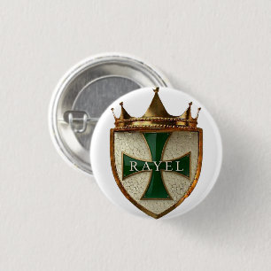Bóton Redondo 2.54cm Botão / Insígnia do Raio Verde El Crest