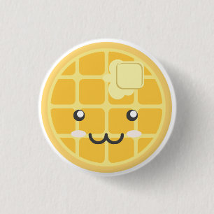 Bóton Redondo 2.54cm Botão liso do Waffle