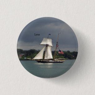 Bóton Redondo 2.54cm botão Lynx