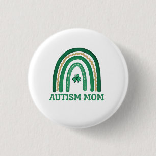 Bóton Redondo 2.54cm Botão Mãe Autismo, Pequeno, 1¼ Polegadas