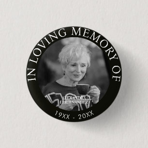 Bóton Redondo 2.54cm Botão Memorial Fotográfico Personalizado