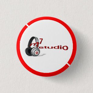 Bóton Redondo 2.54cm botão novo do logotipo de m7studio