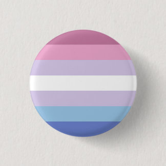 Bóton Redondo 2.54cm Botão Orgulho Bigender (Púrpura Leve)