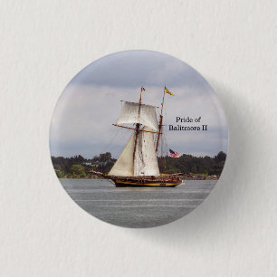 Bóton Redondo 2.54cm Botão Orgulho de Baltimore II