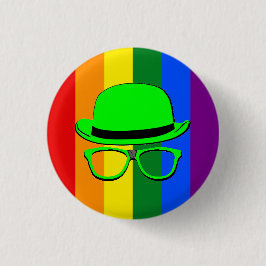 Bóton Redondo 2.54cm Botão Orgulho Gay da Noite Dork