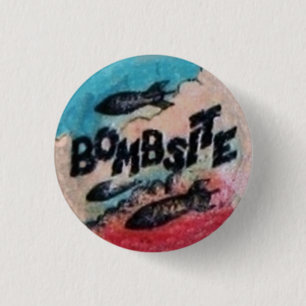 Bóton Redondo 2.54cm Botão original de Bombsite Fanzine