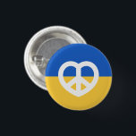 Bóton Redondo 2.54cm Botão Peace Heart Love I Stand With Ucrânia<br><div class="desc">Botão Peace Heart Love I Stand With Ucrânia</div>