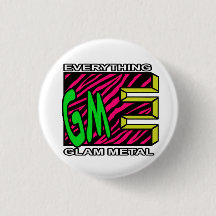 Botão Pequeno do Logotipo Grelha de Tigre Rosa EGM