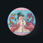 BÓTON REDONDO 2.54CM BOTÃO PINK FLAMINGO SNOWMAN CHRISTMAS<br><div class="desc">FLAMINGOS FAZEM NEVE DE PINCO,  BOTÃO DE NATAL DE FÉRIAS RODADO *Personalizar ... .Procure Itens Correspondentes Susan Brack Design</div>