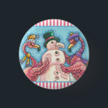 BÓTON REDONDO 2.54CM BOTÃO PINK FLAMINGO SNOWMAN CHRISTMAS<br><div class="desc">FLAMINGOS FAZEM NEVE DE PINCO,  BOTÃO DE NATAL DE FÉRIAS RODADO *Personalizar ... .Procure Itens Correspondentes Susan Brack Design</div>