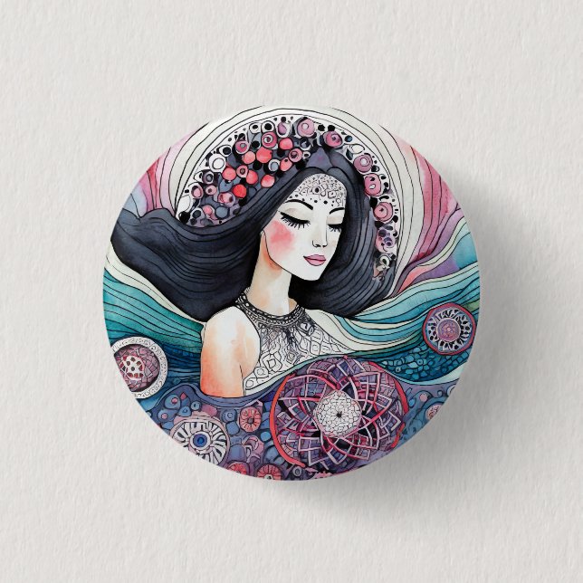 Bóton Redondo 2.54cm botão Premium Round (Frente)