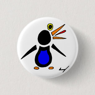 Bóton Redondo 2.54cm Botão Redondo abstrato Penguin