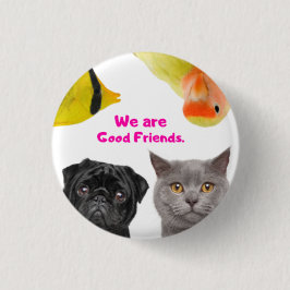 Bóton Redondo 2.54cm Botão Redondo, Pequeno, 1¼ Polegadas