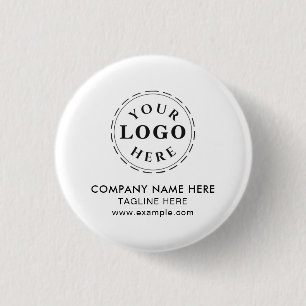 Bóton Redondo 2.54cm Botão Redondo Personalizado – Adicione Seu Texto e