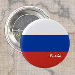 Bóton Redondo 2.54cm Botão Rússia, moda patriótica de bandeira russa<br><div class="desc">Botões: Rússia e bandeira russa - amar meu país,  viagem,  feriado,  patriotas nacionais/fãs desportivos</div>