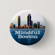 Botão Skyline Clássico do MindfulBoston