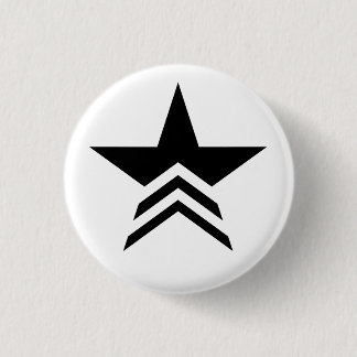 Bóton Redondo 2.54cm Botão Starcom Preto e Branco