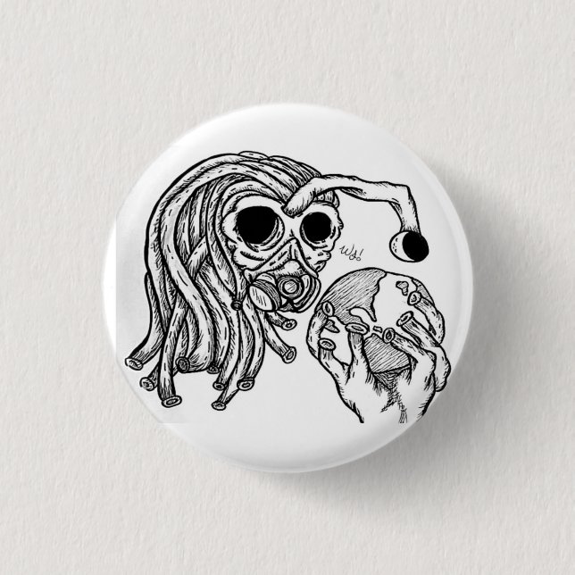 Bóton Redondo 2.54cm Botão Stardust (Frente)