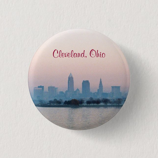 Bóton Redondo 2.54cm Botão Sunset Cleveland (Frente)
