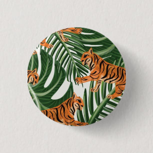 Bóton Redondo 2.54cm Botão Tigre