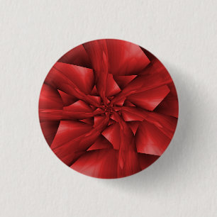 Bóton Redondo 2.54cm Botão vermelho dos braços espirais