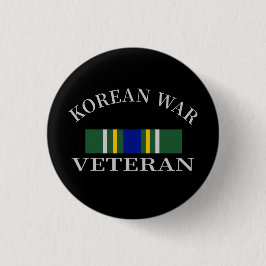 Bóton Redondo 2.54cm Botão Veterano da Guerra da Coreia