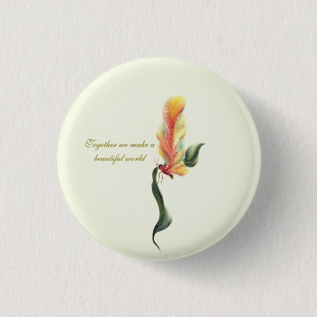 Bóton Redondo 2.54cm Botões (Frente)