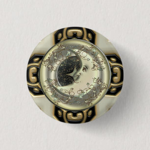 Bóton Redondo 2.54cm Botões celestiais da lua