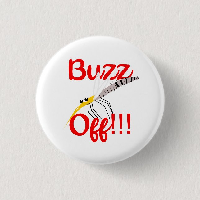 Bóton Redondo 2.54cm Botões de Desativação do Buzz (Frente)