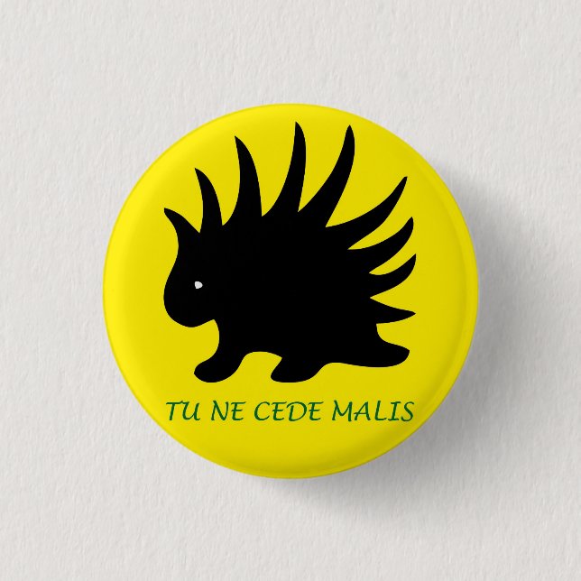 Bóton Redondo 2.54cm Botón Puerco Espín Liberal - M4 (Frente)
