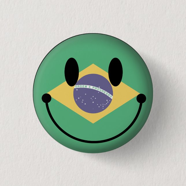 Bóton Redondo 2.54cm Brasil (Frente)