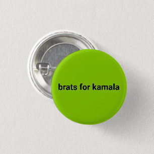 Bóton Redondo 2.54cm Brats para o simples verde limão preto moderno de 